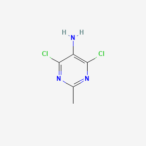 molecular formula C5H5Cl2N3 B1270343 5-Amino-4,6-dichloro-2-methylpyrimidine CAS No. 39906-04-2