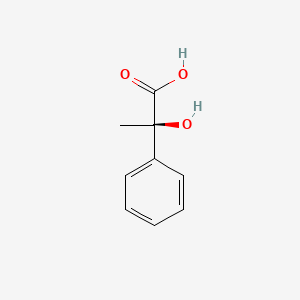 molecular formula C9H10O3 B1270345 (R)-2-Hydroxy-2-phenylpropanoic acid CAS No. 3966-30-1