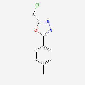 molecular formula C10H9ClN2O B1270348 2-(Chloromethyl)-5-(4-methylphenyl)-1,3,4-oxadiazole CAS No. 287197-95-9