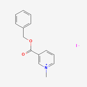 molecular formula C14H14INO2 B12703540 1-Methyl-3-carbobenzoxy pyridinium iodide CAS No. 102583-99-3