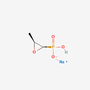 molecular formula C3H6NaO4P B12703553 Fosfomycin monosodium CAS No. 33996-10-0