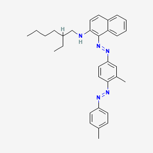 molecular formula C32H37N5 B12703574 N-(2-Ethylhexyl)-1-((3-methyl-4-((4-methylphenyl)azo)phenyl)azo)naphthalen-2-amine CAS No. 93964-08-0