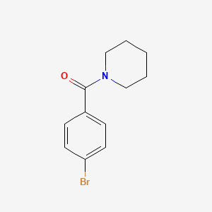 molecular formula C12H14BrNO B1270358 1-(4-Bromobenzoyl)piperidine CAS No. 98612-93-2