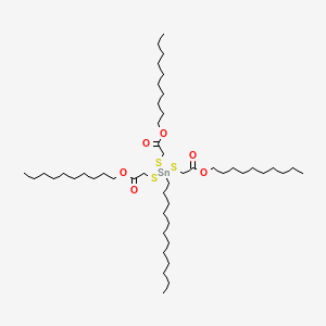 molecular formula C48H94O6S3Sn B12703640 Decyl 4-[[2-(decyloxy)-2-oxoethyl]thio]-4-dodecyl-7-oxo-8-oxa-3,5-dithia-4-stannaoctadecanoate CAS No. 84030-43-3