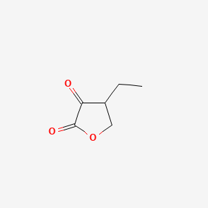 molecular formula C6H8O3 B12703650 2-Oxo-3-ethyl-4-butanolide CAS No. 923291-29-6