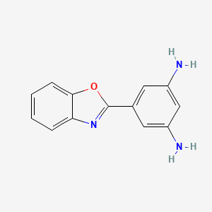 B1270366 5-Benzooxazol-2-yl-benzene-1,3-diamine CAS No. 56629-40-4