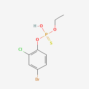 molecular formula C8H9BrClO3PS B12703690 O-(4-Bromo-2-chlorophenyl) O-ethyl phosphorothioate CAS No. 59299-45-5