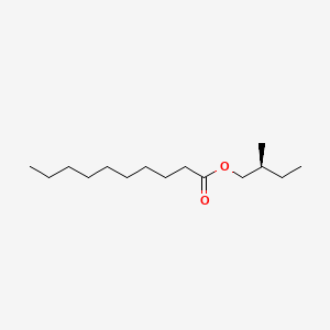 molecular formula C15H30O2 B12703705 Decanoic acid, 2-methylbutyl ester, (S)- CAS No. 55195-23-8