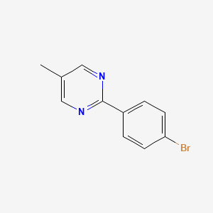 molecular formula C11H9BrN2 B1270372 2-(4-Bromophenyl)-5-methylpyrimidine CAS No. 174720-38-8