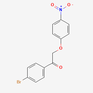 molecular formula C14H10BrNO4 B1270386 1-(4-溴苯基)-2-(4-硝基苯氧基)乙酮 CAS No. 111946-84-0
