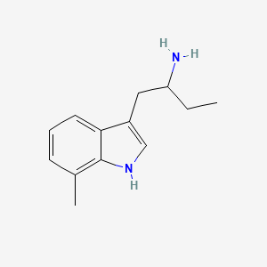 molecular formula C13H18N2 B12703873 7-Methyl-alpha-ethyltryptamine CAS No. 13712-80-6