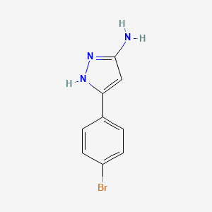 molecular formula C9H8BrN3 B1270388 3-(4-bromophenyl)-1H-pyrazol-5-amine CAS No. 78583-82-1