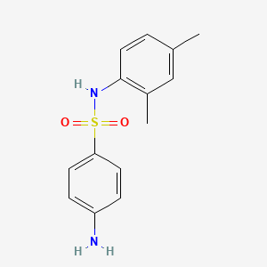 molecular formula C14H16N2O2S B1270397 4-amino-N-(2,4-dimethylphenyl)benzenesulfonamide CAS No. 327069-28-3