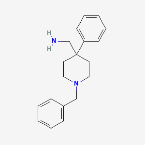 molecular formula C19H24N2 B1270399 (1-苄基-4-苯基哌啶-4-基)甲胺 CAS No. 84176-77-2