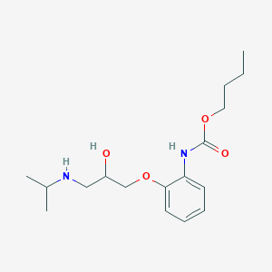 Butyl N-[2-[2-hydroxy-3-(propan-2-ylamino)propoxy]phenyl]carbamate