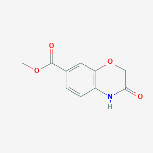 molecular formula C10H9NO4 B127040 methyl 3-oxo-3,4-dihydro-2H-1,4-benzoxazine-7-carboxylate CAS No. 142166-00-5