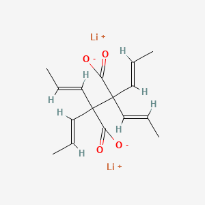molecular formula C16H20Li2O4 B12704002 Dilithium tetrapropenylsuccinate CAS No. 66768-50-1