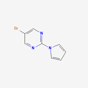 molecular formula C8H6BrN3 B1270403 5-Bromo-2-(1H-pyrrol-1-yl)pyrimidine CAS No. 478258-70-7