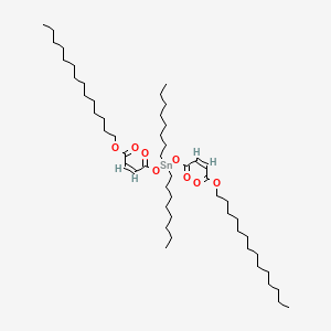 molecular formula C52H96O8Sn B12704070 Tetradecyl (Z,Z)-6,6-dioctyl-4,8,11-trioxo-5,7,12-trioxa-6-stannahexacosa-2,9-dienoate CAS No. 84029-77-6