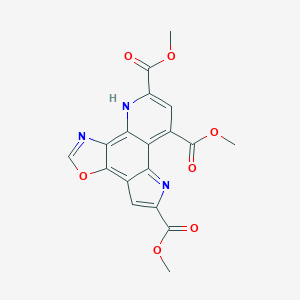 molecular formula C18H13N3O7 B127041 Oxazopyrroloquinoline trimethyl ester CAS No. 144219-07-8