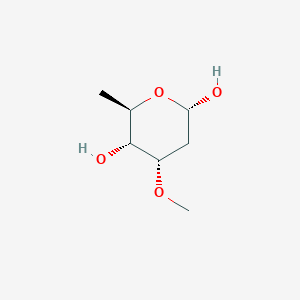 molecular formula C7H14O4 B12704112 alpha-D-Cymarose pyranose CAS No. 89253-98-5