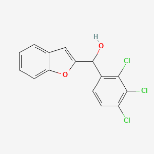 molecular formula C15H9Cl3O2 B12704117 alpha-(2,3,4-Trichlorophenyl)-2-benzofuranmethanol CAS No. 117238-51-4