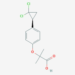 molecular formula C13H14Cl2O3 B12704158 Ciprofibrate, (S)- CAS No. 135133-48-1