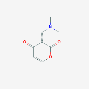 molecular formula C9H11NO3 B1270416 3-((dimethylamino)methylene)-6-methyl-2H-pyran-2,4(3H)-dione CAS No. 33821-61-3