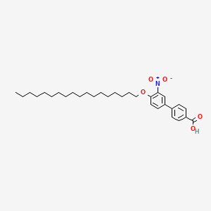 molecular formula C31H45NO5 B12704202 3'-Nitro-4'-(lauryloxy)biphenyl-4-carboxylic aid CAS No. 21351-71-3