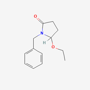 molecular formula C13H17NO2 B12704210 1-Benzyl-5-ethoxypyrrolidin-2-one CAS No. 108634-46-4