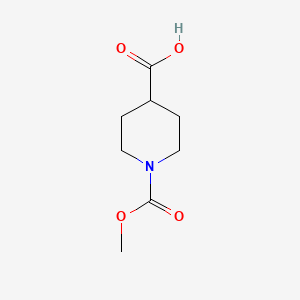 molecular formula C8H13NO4 B1270422 1-(Methoxycarbonyl)piperidine-4-carboxylic acid CAS No. 197585-42-5