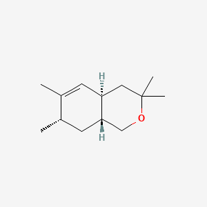 molecular formula C13H22O B12704231 (4aalpha,7alpha,8abeta)-3,4,4a,7,8,8a-Hexahydro-3,3,6,7-tetramethyl-1H-2-benzopyran CAS No. 94265-96-0