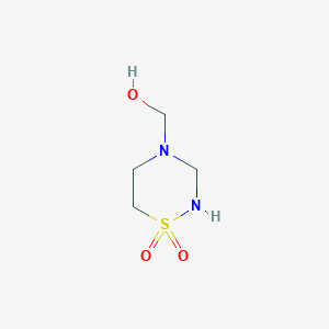 molecular formula C4H10N2O3S B12704260 N-Methylol-taurultam CAS No. 85004-55-3