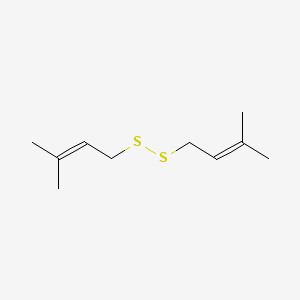 molecular formula C10H18S2 B12704276 3-Methyl-2-butenyl disulfide CAS No. 24963-39-1