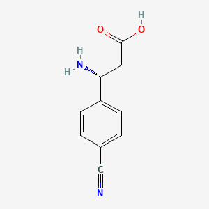 molecular formula C10H10N2O2 B1270440 (R)-3-Amino-3-(4-cyanophenyl)propanoic acid CAS No. 738606-24-1