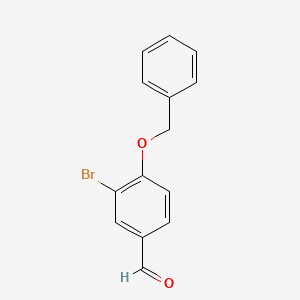 molecular formula C14H11BrO2 B1270444 4-(苄氧基)-3-溴苯甲醛 CAS No. 69455-12-5