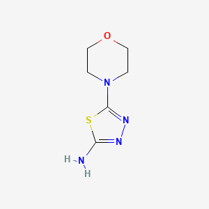 molecular formula C6H10N4OS B1270450 5-吗啉-4-基-1,3,4-噻二唑-2-胺 CAS No. 71125-44-5