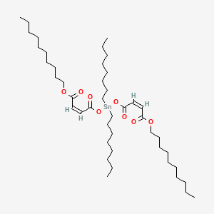 molecular formula C44H80O8Sn B12704577 Decyl (Z,Z)-6,6-dioctyl-4,8,11-trioxo-5,7,12-trioxa-6-stannadocosa-2,9-dienoate CAS No. 83898-58-2