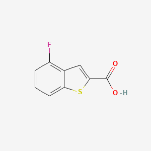 molecular formula C9H5FO2S B1270463 4-Fluorobenzo[b]thiophene-2-carboxylic acid CAS No. 310466-37-6