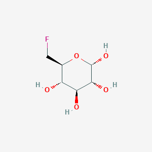 molecular formula C6H11FO5 B12704638 6-Deoxy-6-fluoro-alpha-D-glucopyranose CAS No. 62182-12-1