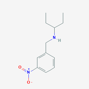 molecular formula C12H18N2O2 B1270464 (1-Ethylpropyl)(3-nitrobenzyl)amine CAS No. 356092-16-5