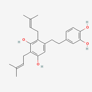 molecular formula C24H30O4 B12704665 Gancaonin S CAS No. 134958-54-6
