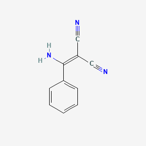 molecular formula C10H7N3 B1270468 2-(氨基(苯基)亚甲基)丙二腈 CAS No. 3336-65-0