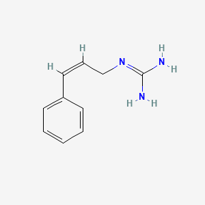 molecular formula C10H13N3 B12704689 Cinnamylguanidine, (Z)- CAS No. 5924-65-2