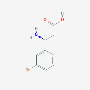 molecular formula C9H10BrNO2 B1270469 (R)-3-Amino-3-(3-bromophenyl)propanoic acid CAS No. 788153-27-5
