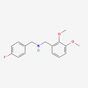 molecular formula C16H18FNO2 B1270473 (2,3-二甲氧基-苄基)-(4-氟-苄基)-胺 CAS No. 355382-48-8