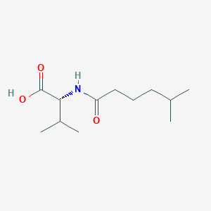 molecular formula C12H23NO3 B12704738 N-(5-Methyl-1-oxohexyl)-D-valine CAS No. 236753-53-0