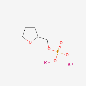 molecular formula C5H9K2O5P B12704744 2-Furanmethanol, tetrahydro-, phosphate, potassium salt CAS No. 72479-87-9