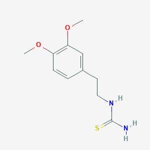molecular formula C11H16N2O2S B1270483 [2-(3,4-Dimethoxy-phenyl)-ethyl]-thiourea CAS No. 21714-26-1