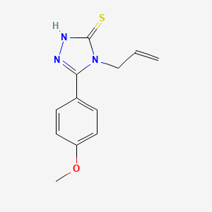 molecular formula C12H13N3OS B1270484 4-allyl-5-(4-methoxyphenyl)-4H-1,2,4-triazole-3-thiol CAS No. 88614-18-0